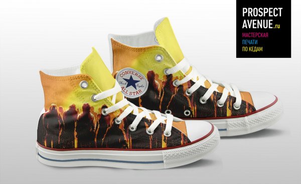 Кеды Converse «Силуэты зомби»