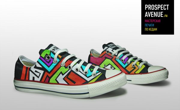 Низкие кеды Converse «Абстракция»