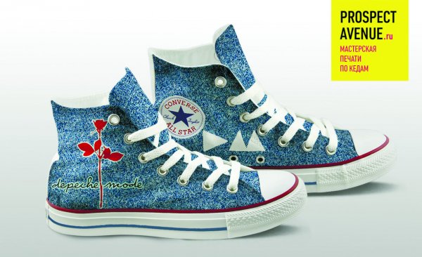 Кеды Converse «Depeche Mode джинса»