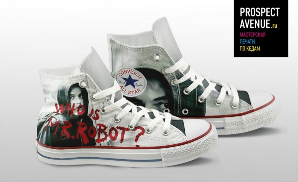 Кеды Converse  «Who is MrRobot»