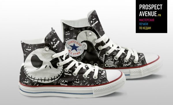 Кеды Converse «Джек Скеллингтон»