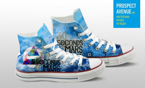 Кеды PROSPECT AVENUE «30 Seconds to Mars облака»