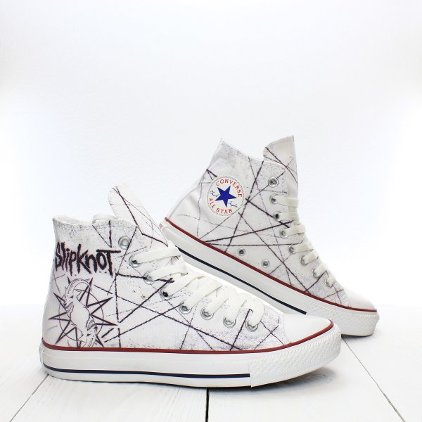 Кеды Converse «Slipknot светлые»