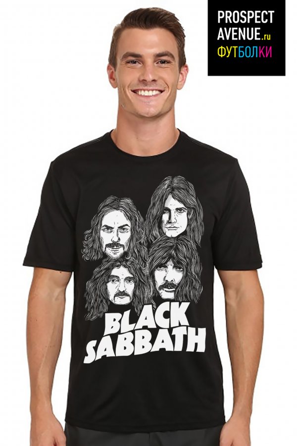 Mужская футболка «Группа Black Sabbath»